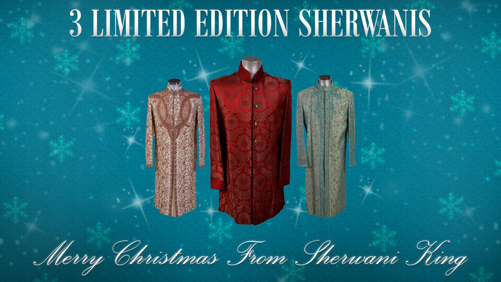 3 Limited Edition Christmas Sherwanis!