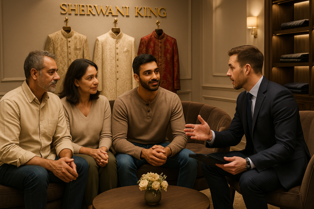 Sherwani King - Book an Appointment