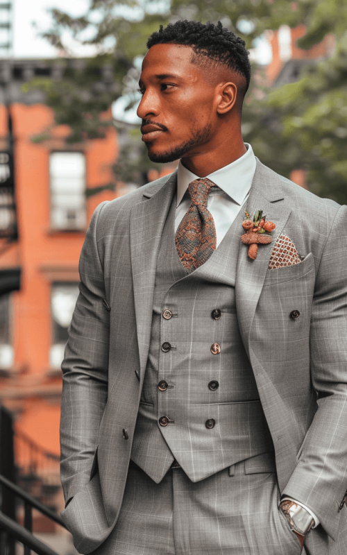 Windsor Weaves Menswear Suit - Grey